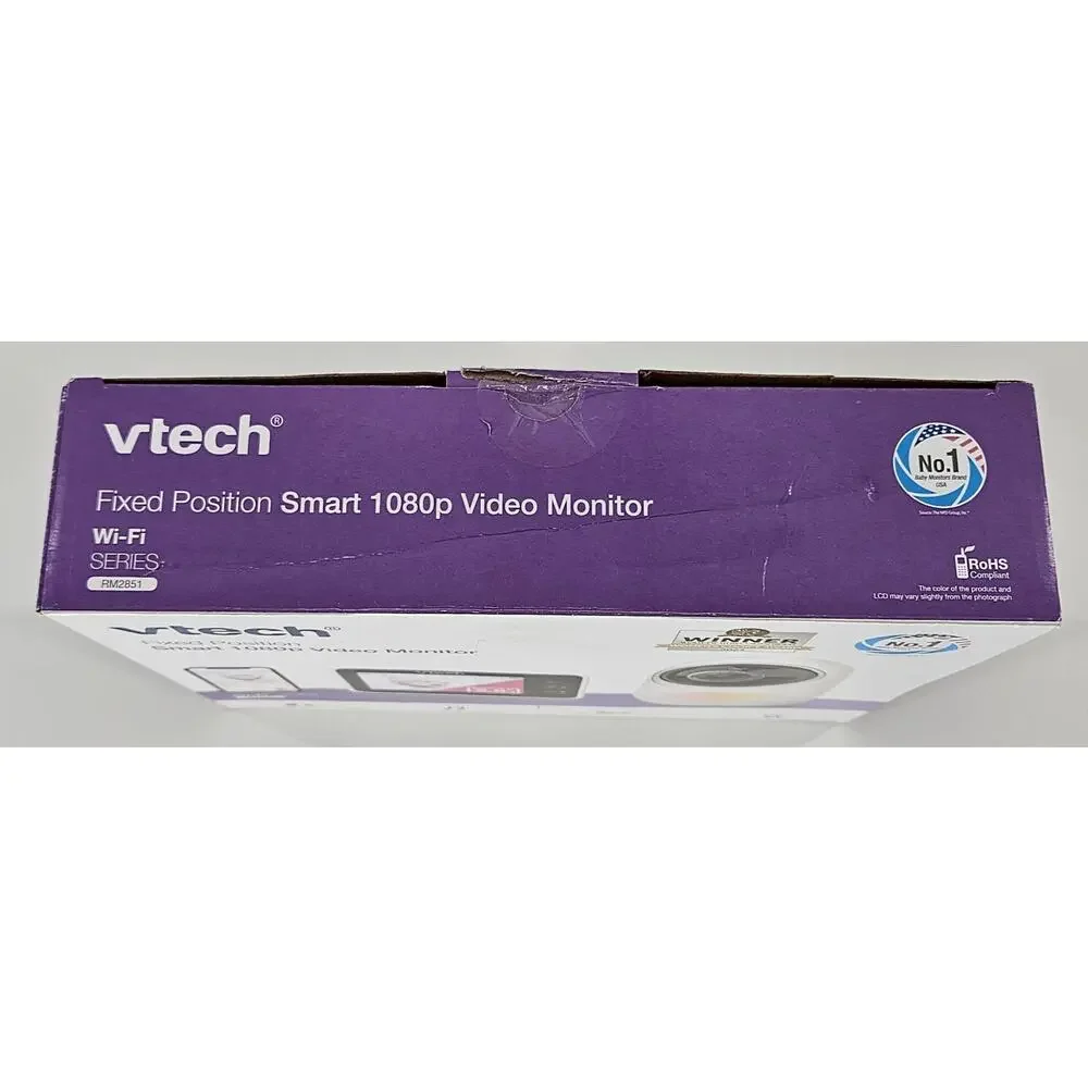 VTech RM2851 Smart WiFi 1080p Baby Monitor 2.8in Screen Camera Open Box